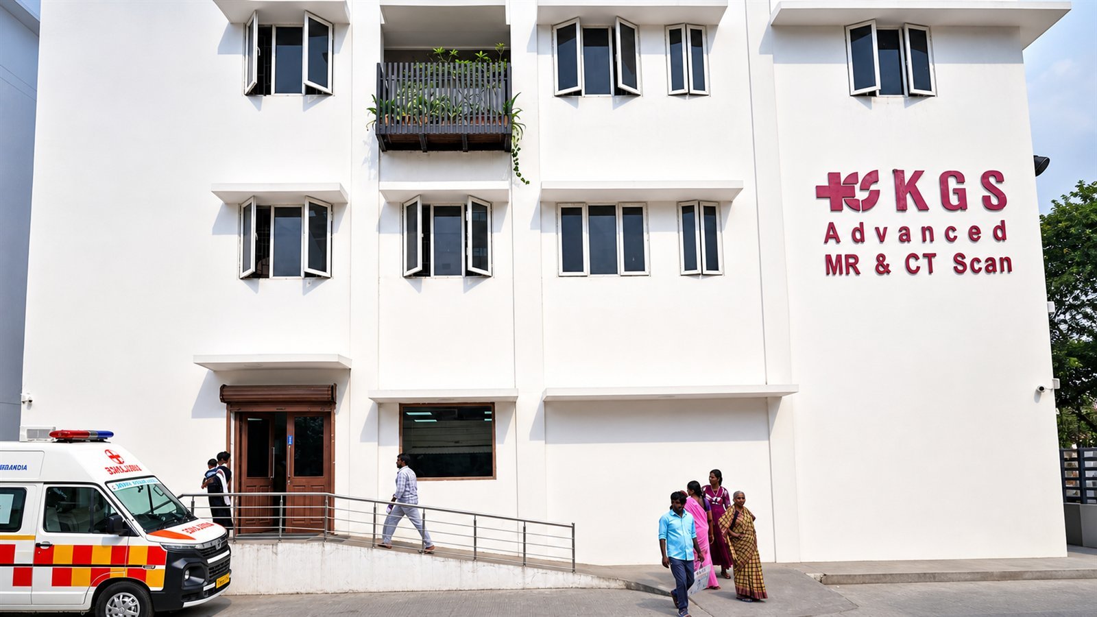KGS Advanced MR and CT Scan centre exterior in Anna Nagar